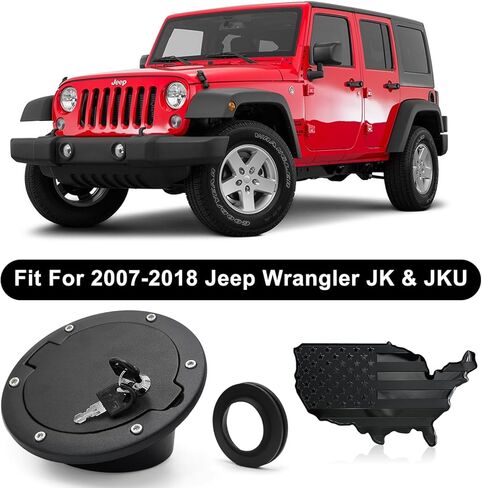 غطاء غطاء غاز لسيارة جيب رانجلر: غطاء غطاء غاز جيب رانجلر JK JKU ملحقات جيب رانجلر، غطاء غطاء غاز جيب لملحقات جيب JK 2007-2018، رياضة غير محدودة روبيكون صحارى، إلخ in Kuwait