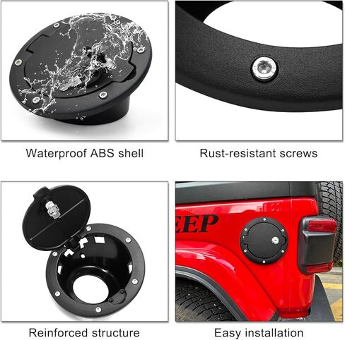 غطاء غطاء غاز لسيارة جيب رانجلر: غطاء غطاء غاز جيب رانجلر JK JKU ملحقات جيب رانجلر، غطاء غطاء غاز جيب لملحقات جيب JK 2007-2018، رياضة غير محدودة روبيكون صحارى، إلخ in Kuwait