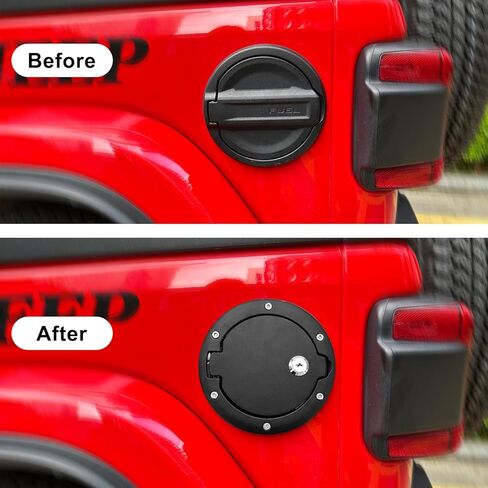 غطاء غطاء غاز لسيارة جيب رانجلر: غطاء غطاء غاز جيب رانجلر JK JKU ملحقات جيب رانجلر، غطاء غطاء غاز جيب لملحقات جيب JK 2007-2018، رياضة غير محدودة روبيكون صحارى، إلخ in Kuwait