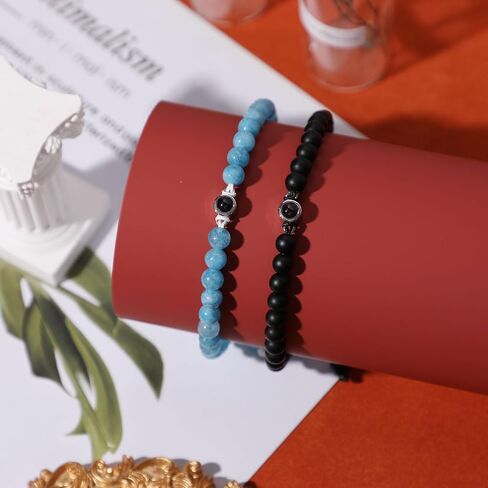 Winas Matching Bracelets for Couples,I Love You 100 Languages Couples Bracelet, Friendship Gifts For Women/Men Friends in Saudi Arabia