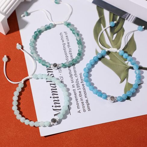 Winas Matching Bracelets for Couples,I Love You 100 Languages Couples Bracelet, Friendship Gifts For Women/Men Friends in Saudi Arabia