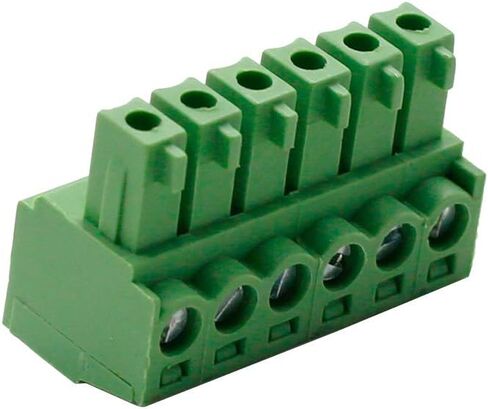 Hxchen 6-Pin 300V 8A KF2EDGK 3.81mm Pitch PCB برغي محطة كتلة موصل AWG28-16 أخضر - (20 قطعة) in Kuwait