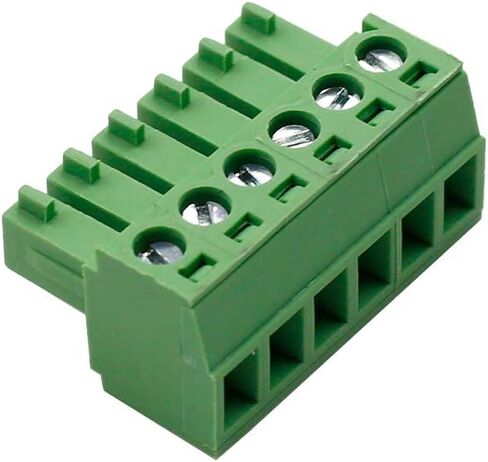 Hxchen 6-Pin 300V 8A KF2EDGK 3.81mm Pitch PCB برغي محطة كتلة موصل AWG28-16 أخضر - (20 قطعة) in Kuwait