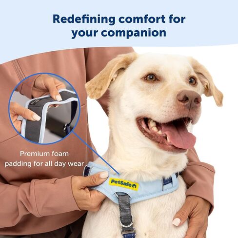 PetSafe Easy Walk Comfort No-Pull Dog Harness Full-Body Padding - Better Walks on 1st Use - 5 Points of Adjustment, XS, Small, Medium & Large Dogs, Blue/Black/Green/Pink in Saudi Arabia