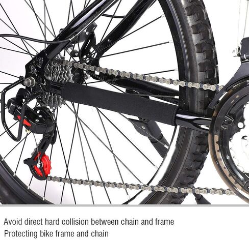 2Pcs Bicycle Frame Chain Protector Sticker Guard Pad Cover Wrap Cycling Chain Care Stay Posted for Multi Speed Bike in Saudi Arabia