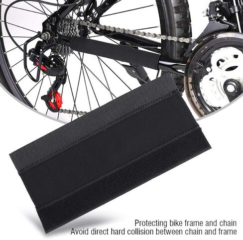 2Pcs Bicycle Frame Chain Protector Sticker Guard Pad Cover Wrap Cycling Chain Care Stay Posted for Multi Speed Bike in Saudi Arabia