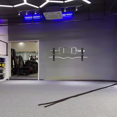 Luwint Wall Mounted Horizontal Barbell Holder, 1 Bar/2 Bars Storage Rack in Saudi Arabia