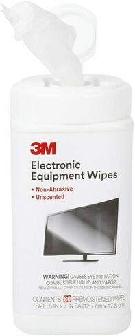 مناديل تنظيف المعدات الإلكترونية 3M CL610، 5-1/2 بوصة × 6-3/4 بوصة، 80 قطعة in Saudi Arabia