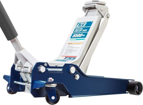 HPDMC 3 Ton / 6600 Lb. Low Profile Floor Jack, Hydraulic Lifting Range 3.75" - 18.89", Automotive Aluminum Low Profile Service Jack with ASME Safety Standards Dual Piston Quick Lift Pump, for Garages in Saudi Arabia