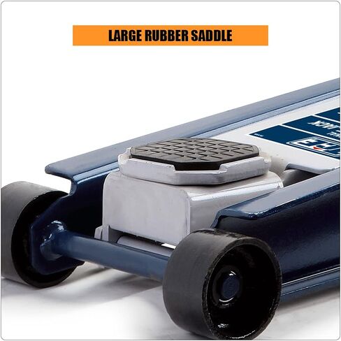 HPDMC 3 Ton / 6600 Lb. Low Profile Floor Jack, Hydraulic Lifting Range 3.75" - 18.89", Automotive Aluminum Low Profile Service Jack with ASME Safety Standards Dual Piston Quick Lift Pump, for Garages in Saudi Arabia