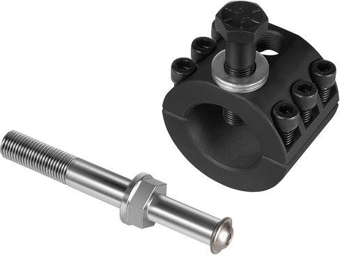 Steering Stabilizer Tie Rod Clamp and Steering Stabilizer Relocation Bolt Fit for 2007-2022 Jeep Wrangler JK JKU JL JLU & Jeep Gladiator JT Aftermarket Tie Rod with 1-1/2" OD Tubing in Saudi Arabia