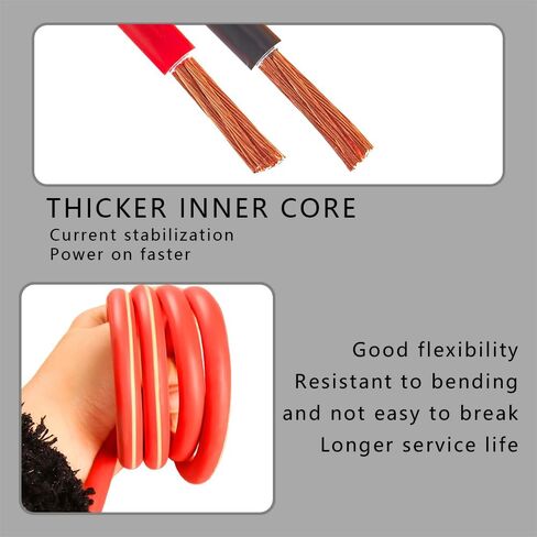 Jump Starter Cable, Car Battery Jumper Cables, Automotive Replacement Car Jumper Cable, Heavy Duty Automotive Booster Cables, Quick Connect Jumper Cables Suitable for Car Truck SUV in Saudi Arabia