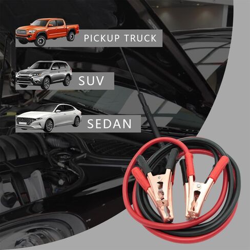 Jump Starter Cable, Car Battery Jumper Cables, Automotive Replacement Car Jumper Cable, Heavy Duty Automotive Booster Cables, Quick Connect Jumper Cables Suitable for Car Truck SUV in Saudi Arabia