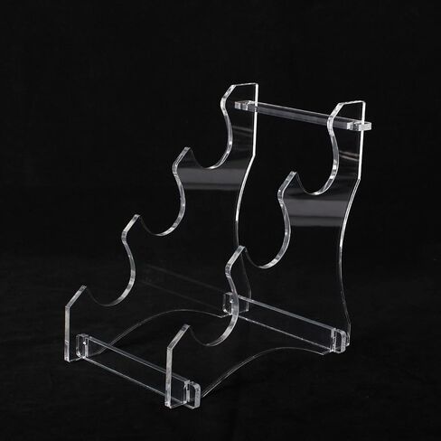 WANLIAN Lightsaber stand sword stand sword hook 3-layer acrylic desktop lightsaber display stand sword stand display stand sword stand holder (Black) in Saudi Arabia