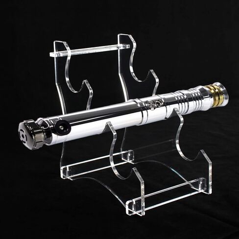 WANLIAN Lightsaber stand sword stand sword hook 3-layer acrylic desktop lightsaber display stand sword stand display stand sword stand holder (Black) in Saudi Arabia
