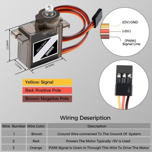 Aideepen [4-Pack] MG996R 55g محرك معزز رقمي بعزم دوران معدني للسيارة الذكية روبوت قارب هليكوبتر DIY in Kuwait