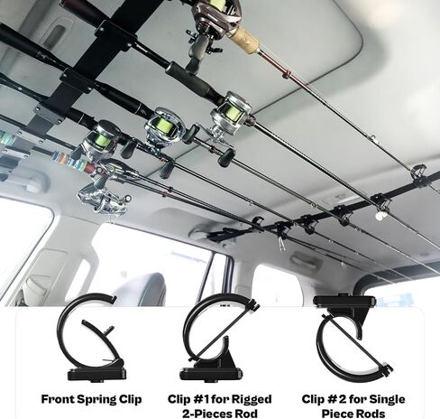 OJYDOIIIY Fishing Rod Rack for Car, Fishing Pole Storage Holder for Vehicle like SUV,Truck,Van in Saudi Arabia