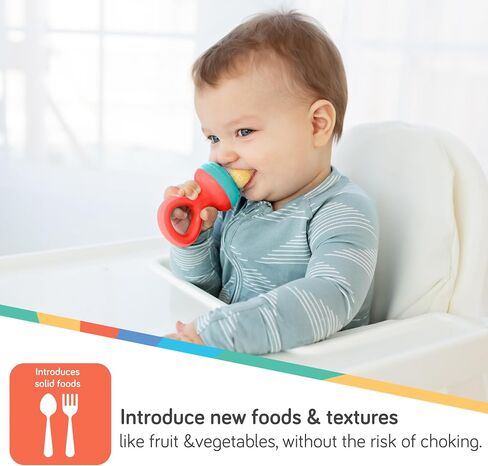 Nuby Nibbler Mesh First Soft Foods Feeder, 2pk, Aqua & Green in Saudi Arabia
