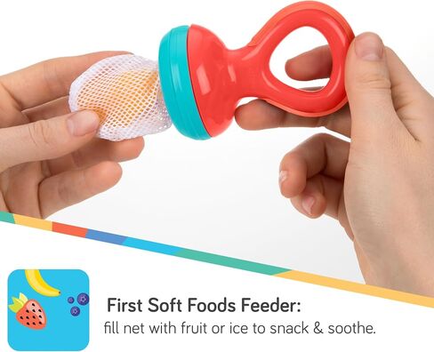 Nuby Nibbler Mesh First Soft Foods Feeder, 2pk, Aqua & Green in Saudi Arabia