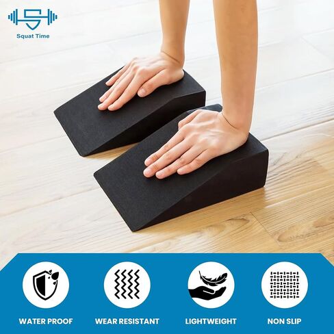 SQUAT TIME Rubber Squat Wedge Block Feet - Enhance Your Workout Stability and Comfort in Saudi Arabia