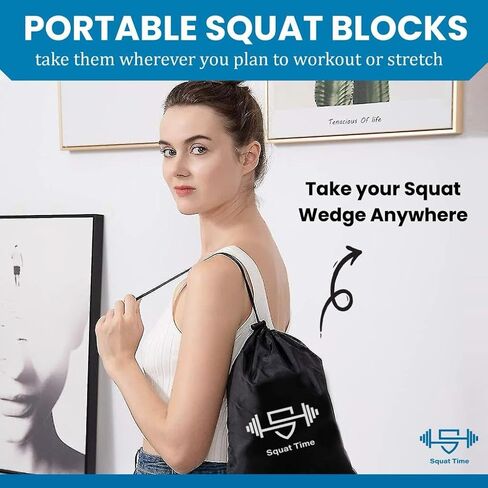 SQUAT TIME Rubber Squat Wedge Block Feet - Enhance Your Workout Stability and Comfort in Saudi Arabia