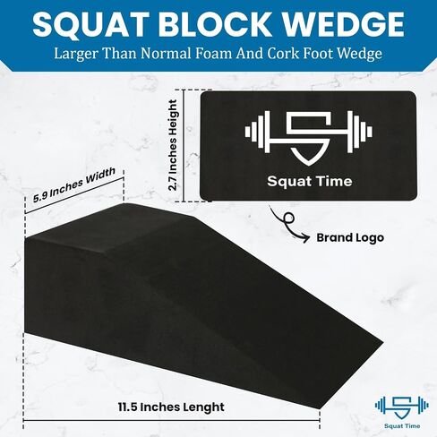 SQUAT TIME Rubber Squat Wedge Block Feet - Enhance Your Workout Stability and Comfort in Saudi Arabia