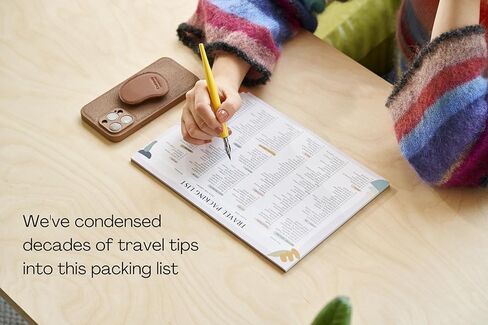 Travel Packing List | 8" x 11" Notepad | 40 Thick Pages | Comprehensive Checklist Memo Pad | Updated in 2023 in Saudi Arabia