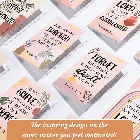 24 Pcs Bible Verse Notebook Religious Motivational Notepads Small Pocket Journal Inspirational Notepads Christian Scripture Notebooks for Office School Supplies, 3.3 x 4.7 Inch (Rainbow) in Saudi Arabia