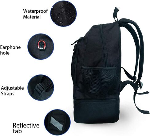 حقيبة ظهر كارو جيم مع حجرة للأحذية، حقيبة عصرية مقاومة للماء للنساء والرجال والصالة الرياضية واليوجا والرياضة الخارجية والمشي لمسافات طويلة في المدرسة in Kuwait