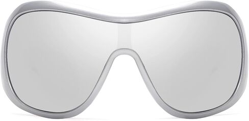 BOTEN Trendy Oversized Sunglasses For Women Men, Big Tinted Funky Wrap Around Sunglasses Apres Ski Shield Cool Shades in Saudi Arabia