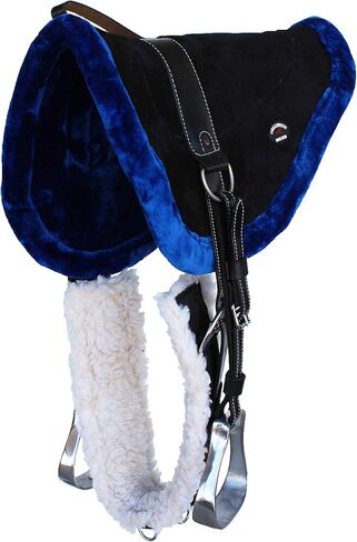 PRORIDER Horse Saddle PAD Western Suede Leather Bareback PAD Stirrups 39151 in Saudi Arabia