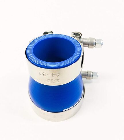 Upgr8 Universal 4-Ply High Performance 1.5" to 2" Straight Reducer Coupler Silicone Hose 38mm to 51mm + T Bolt Clamp (1.5"-2" Blue) in Saudi Arabia