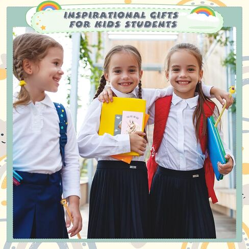 Colarr 64 Pcs Back to School Gifts for Students from Teacher Inspirational Notepad and Pen Gift Set Bulk Motivational Pocket Mini Notebooks Cute Cartoon Animal Pens Camp Stationery for Girls Boys in Saudi Arabia