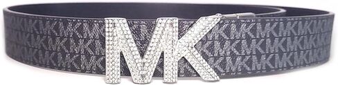 Michael Kors Womens Rhinestone Belt Reversible Silver/Black Size (M) in Saudi Arabia