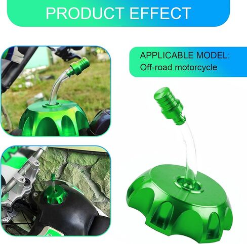 ZBGUN 1 PC Car Hexagonal Gas Fuel Tank Cap Ventilation Pipe, CNC Alloy Fuel Tank Cap with Breathing Valve, Universal for 50cc 70cc 90cc 110cc 125cc 140cc 150cc 160cc Pit Dirt Motor Bike (Black) in Saudi Arabia