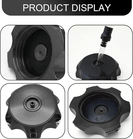 ZBGUN 1 PC Car Hexagonal Gas Fuel Tank Cap Ventilation Pipe, CNC Alloy Fuel Tank Cap with Breathing Valve, Universal for 50cc 70cc 90cc 110cc 125cc 140cc 150cc 160cc Pit Dirt Motor Bike (Black) in Saudi Arabia