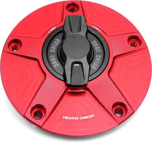 MC MOTOPARTS NIMBLE Black CNC 1/4 Quick Lock Fuel Cap Compatible with ZX-6R 2007-2017 Ninja ZX-6RR 08 09 10 11 12 13 14 15 16 17 ZX 636 RR 600 in Saudi Arabia