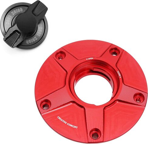 MC MOTOPARTS NIMBLE Black CNC 1/4 Quick Lock Fuel Cap Compatible with ZX-6R 2007-2017 Ninja ZX-6RR 08 09 10 11 12 13 14 15 16 17 ZX 636 RR 600 in Saudi Arabia