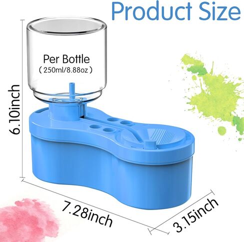 JEChrochen Paint Brush Cleaner Watercolor Brush Rinser Cleaning Rinse Cup Painting Water Dispenser Oil Paint Brushes Cleaner for Acrylic and Water Based Craft Supplies Tools Gift for Adults Artist Kid in Saudi Arabia