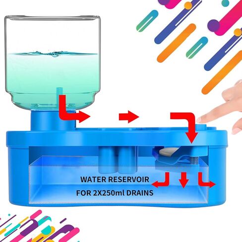 JEChrochen Paint Brush Cleaner Watercolor Brush Rinser Cleaning Rinse Cup Painting Water Dispenser Oil Paint Brushes Cleaner for Acrylic and Water Based Craft Supplies Tools Gift for Adults Artist Kid in Saudi Arabia