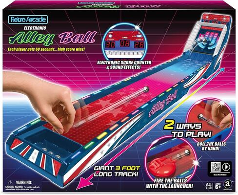 لعبة Merchant Ambassador Retro Arcade Electronic: كرة السلة - لعبة الطاولة، لوحة نتائج كهربائية، مؤثرات صوتية، لاعبان، للأعمار من 6 سنوات فما فوق in Kuwait