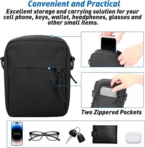 حقيبة رياضية مغناطيسية - حقيبة صدر مريحة وأنيقة للصالة الرياضية والسفر والعمل والرياضة | حافظ على أغراضك آمنة باستخدام المرفق المغناطيسي in Kuwait