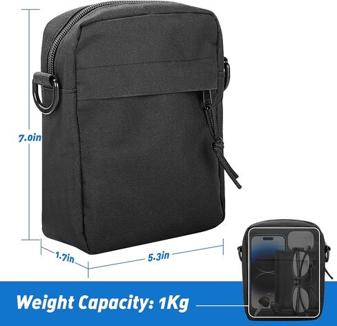 حقيبة رياضية مغناطيسية - حقيبة صدر مريحة وأنيقة للصالة الرياضية والسفر والعمل والرياضة | حافظ على أغراضك آمنة باستخدام المرفق المغناطيسي in Kuwait