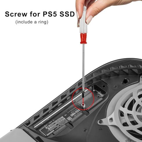 طقم مفك براغي PS5 SSD، برغي وحلقة SSD من JOYJOM PS5 SSD، استبدال برغي غطاء SSD رفيع PS5 ومجموعة مفك براغي in Kuwait