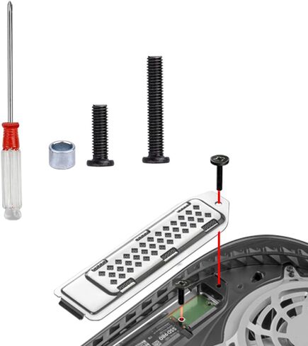 طقم مفك براغي PS5 SSD، برغي وحلقة SSD من JOYJOM PS5 SSD، استبدال برغي غطاء SSD رفيع PS5 ومجموعة مفك براغي in Kuwait