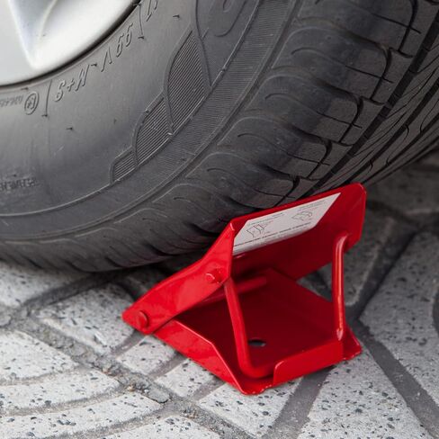 قفل عجلة أمان فولاذي تورين AD4664 من BIG RED: إيقاف إطار قابل للطي، أحمر، زوج واحد، 10.52 × 8.48 × 8.99 سم in Saudi Arabia