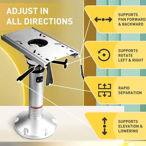 قاعدة مقعد القارب من XinKunmarine، قابلة للتعديل بارتفاع 17 بوصة إلى 20 بوصة 11087... in Kuwait