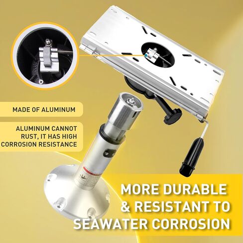 قاعدة مقعد القارب من XinKunmarine، قابلة للتعديل بارتفاع 17 بوصة إلى 20 بوصة 11087... in Kuwait