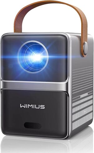【 رمي قصير وتركيز كهربائي】جهاز عرض صغير، WiMiUS 280 ANSI 5G واي فاي بلوتوث جهاز عرض محمول عالي الدقة 1080 بكسل، عرض 300 بوصة جهاز عرض فيديو ذكي خارجي لنظام iOS/Android/TV Stick/HDMI/PS5 in Kuwait