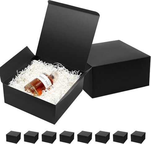 Mcfleet 12x12x5 Inches Large Gift Boxes with Lids 10 Pack Bridesmaid Proposal Boxes White Extra Deep Gift Box for Presents, Craft Boxes for Wedding, Graduation, Holiday, Christmas, Birthday Gift in Saudi Arabia